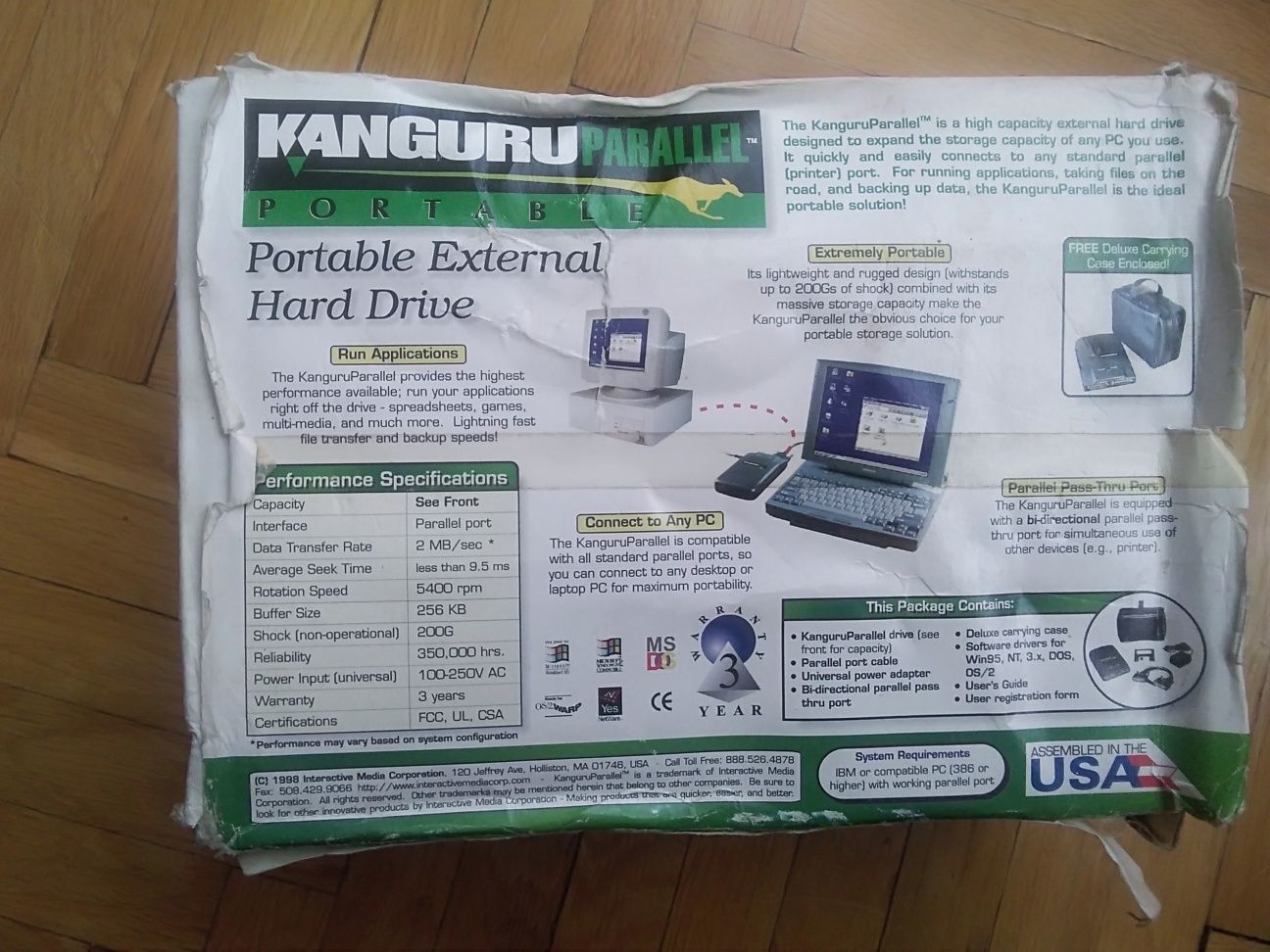 Twardy dysk przenośny z USA