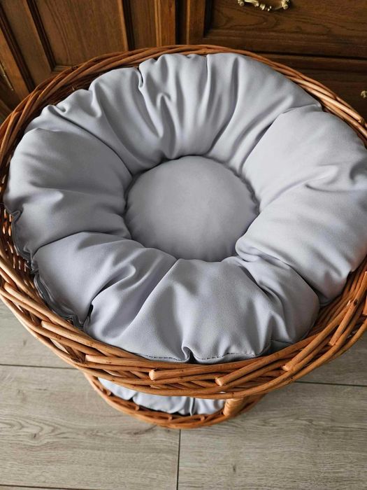 Wiklinowa budka dla kota domek psa legowisko 52 cm x 37 cm