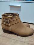 Botki damskie jasne ecru miodowe, botki wiosenne, jesienne buty 37