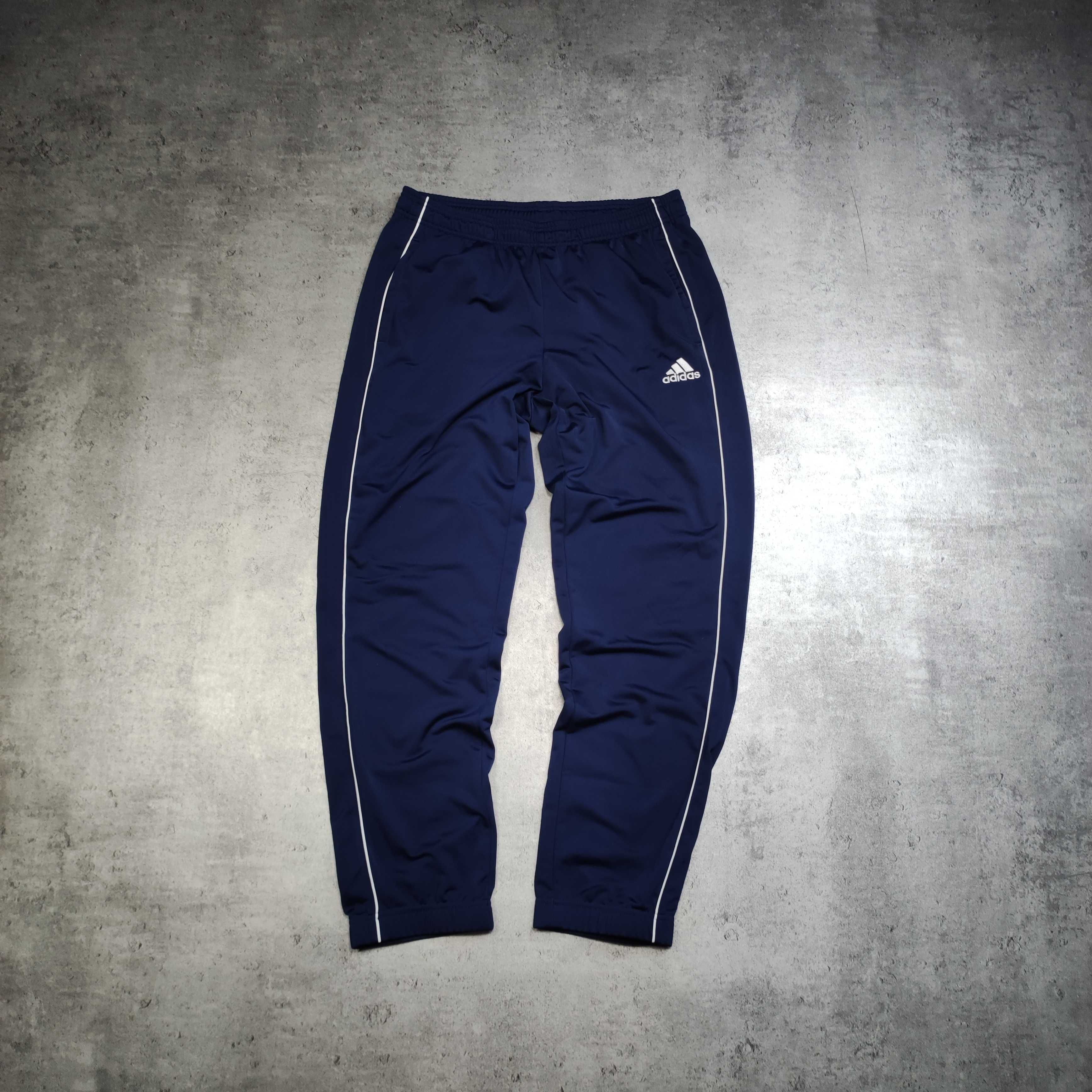 MĘSKIE Dresy Sportowe Dresowe Spodnie Lampas Adidas Logo Clima Jogger
