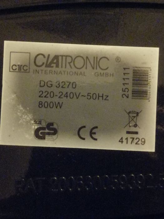 Parowar CLATRONIC DG3270