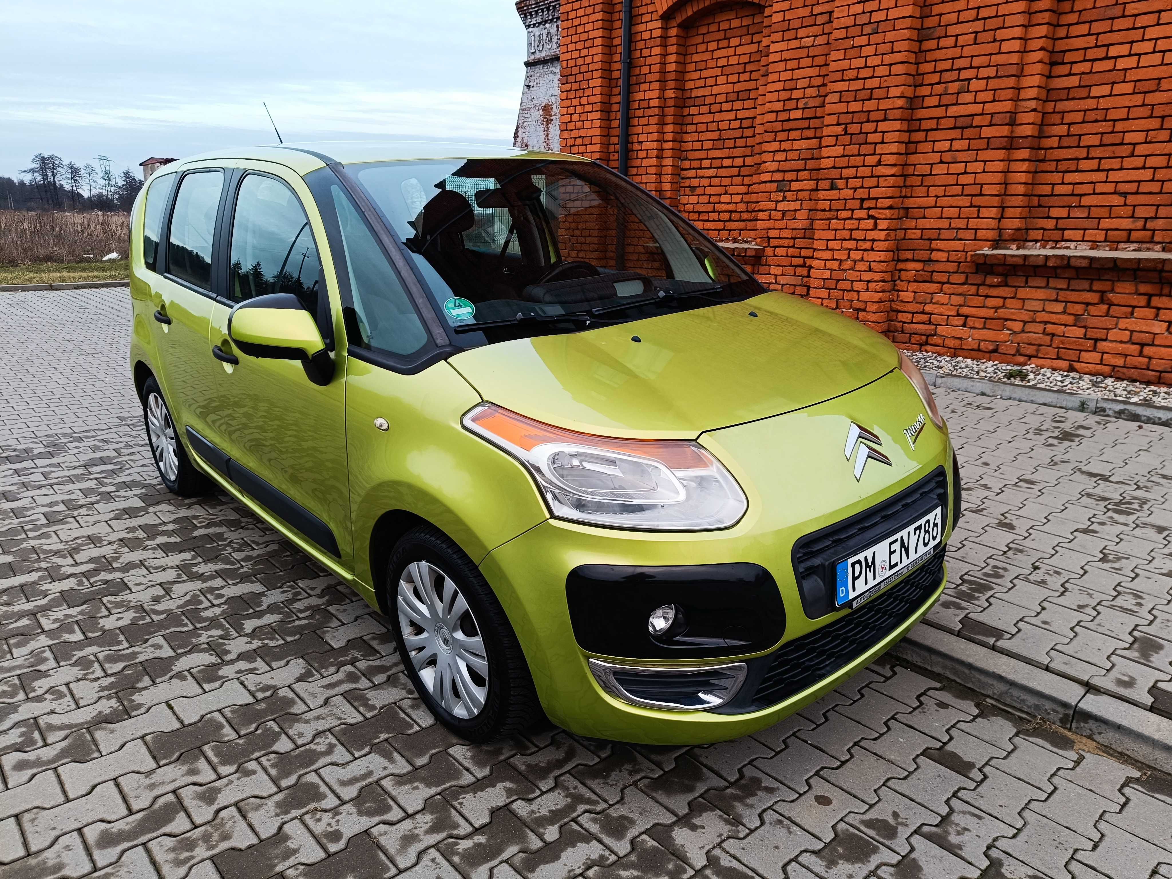 Citroen C3 Picasso 1.6 Benz 2009 Mały potwierdzony przebieg 116tys km