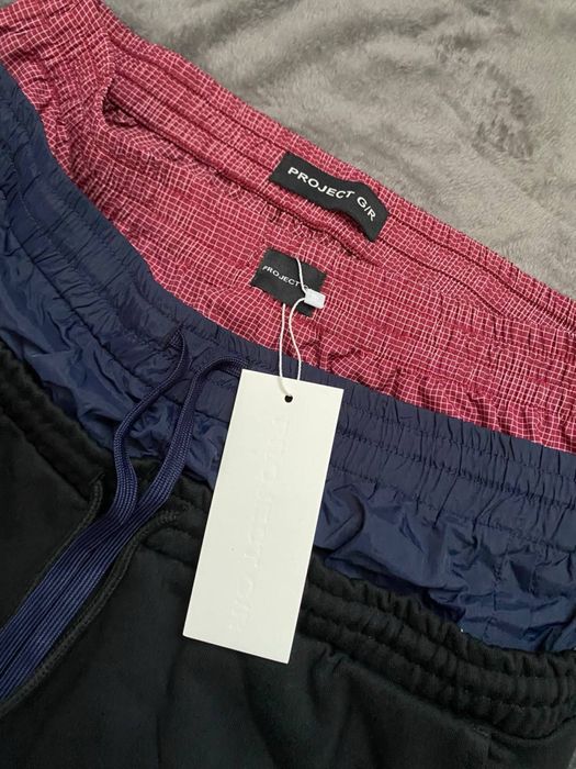PROJECT G/R Black USA triple sweat pants