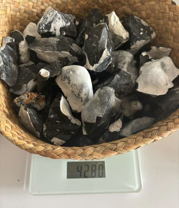 Czarny krzemień, szungit   300g