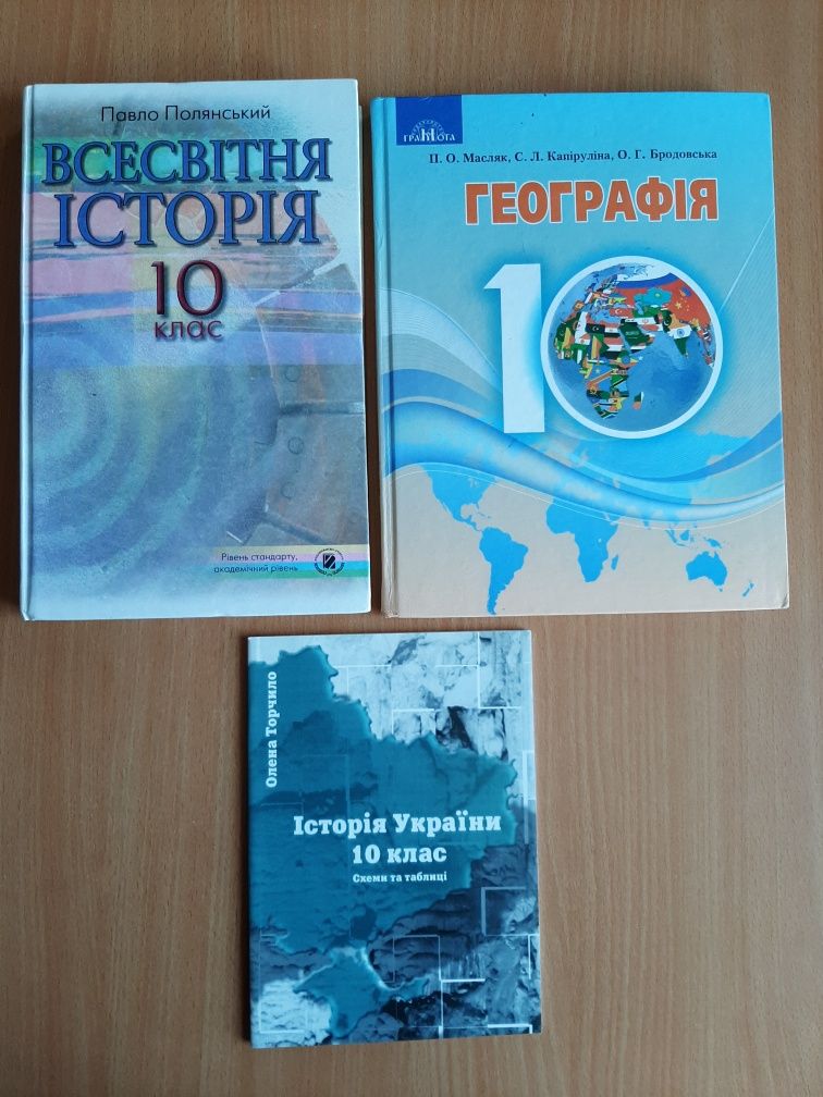 Підручники 10 і 11 класи