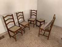 Conjunto 4 cadeiras 1 banco