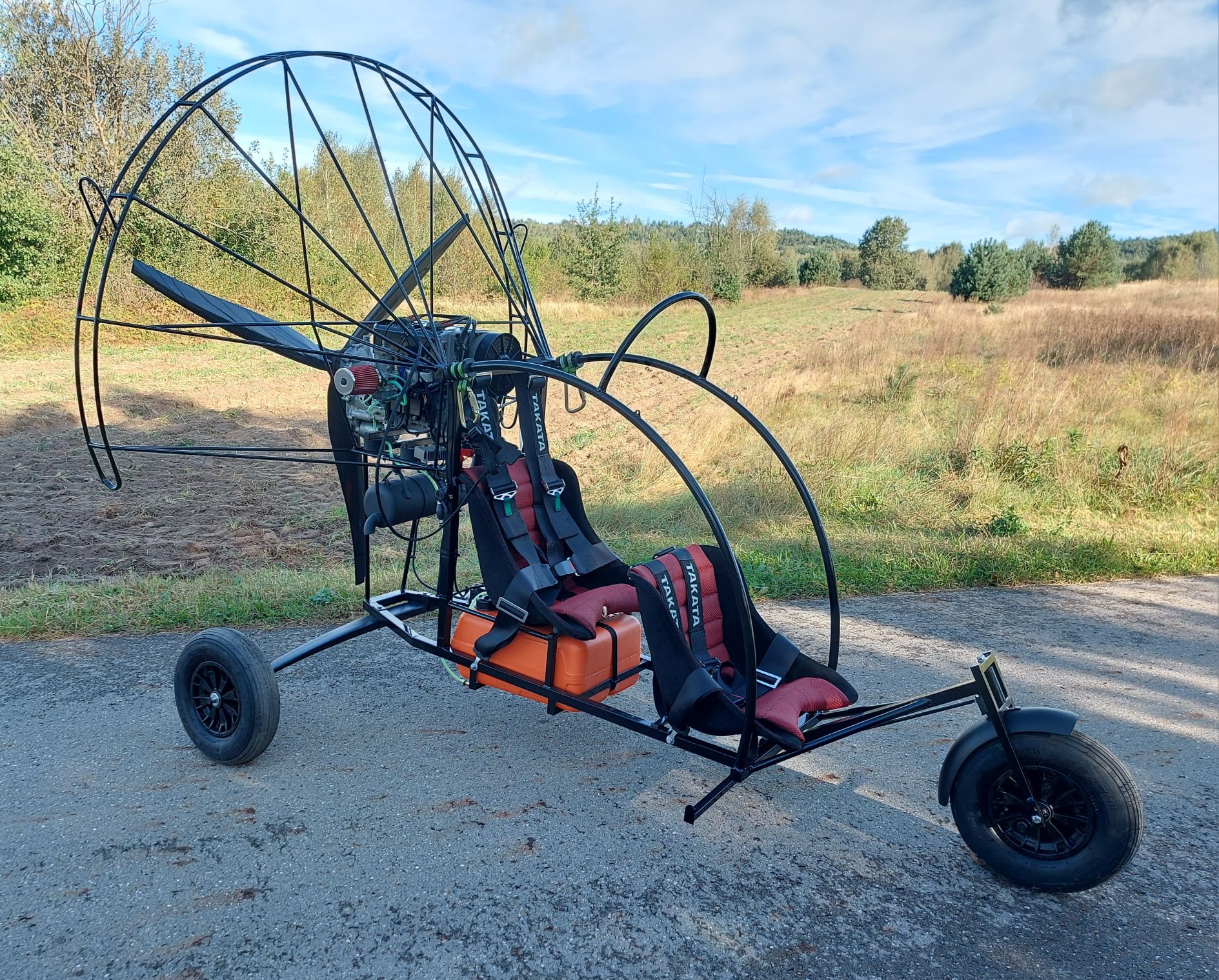 Trajka tandem paralotnia Rotax