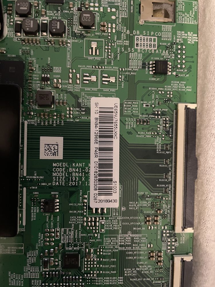 Placa mãe de Smart Tv samsung 65” semi-nova