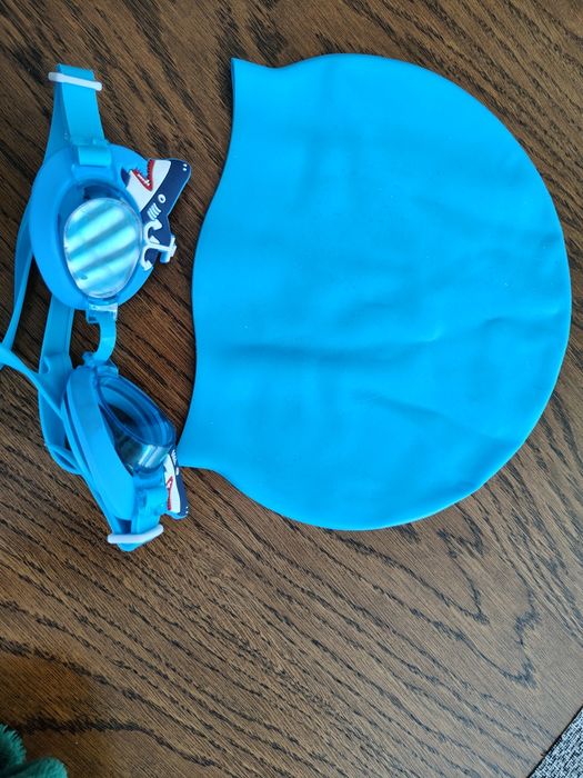 Okulary do pływania+czepek