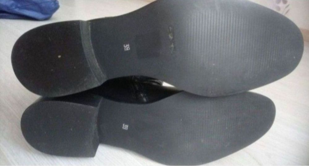 Нові Італійські шкіряні демісезонні чобітки (деми сапоги)