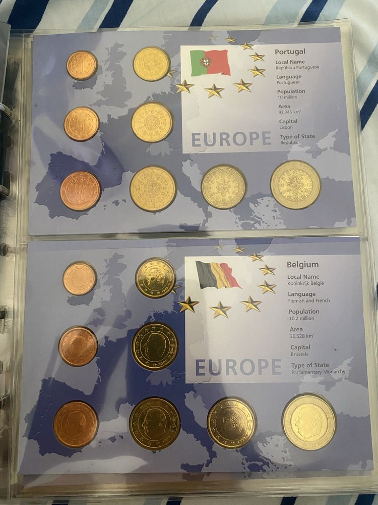 Coleçao moedas europa