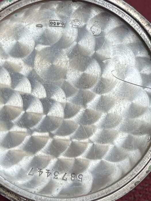 Omega Złocony Srebrny Zegarek Kieszonkowy