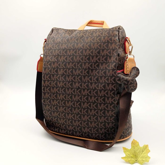 Plecak damski skórzany MKL ciemny