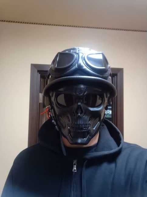 maska ochrona twarzy na motor hulajnogę rower paintball