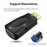 Конвертер переходник HDMI to VGA и аудио адаптер HDMI ноутбука на VGA