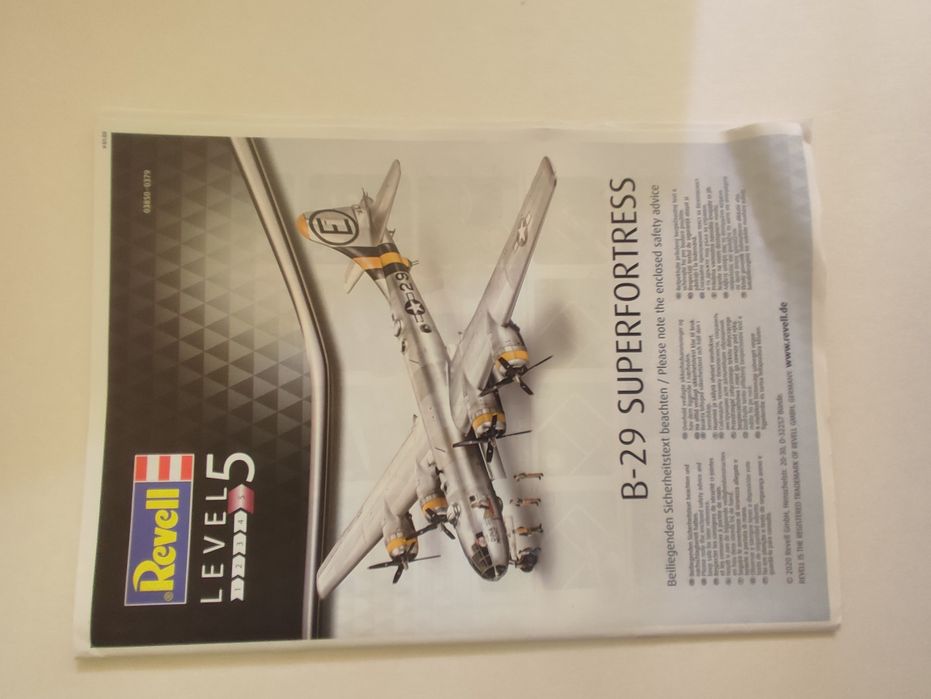 Model plastikowy B-29 w skali 1:48