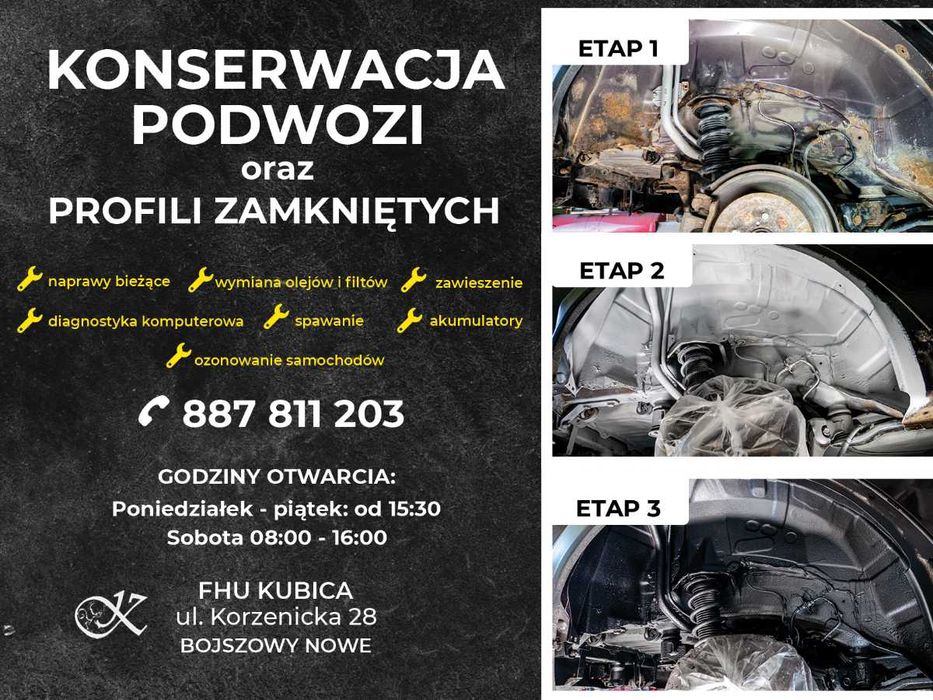 konserwacja podwozia