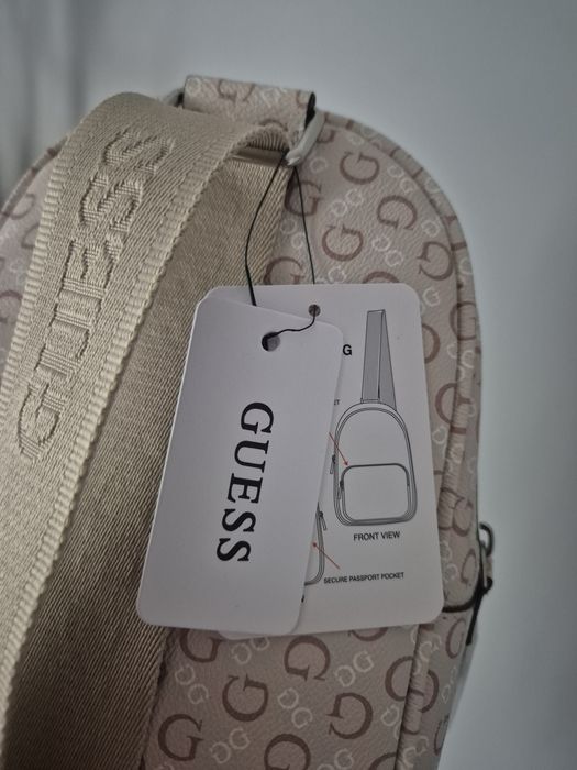 Plecak plecaczek na jedno ramię torebka crossbody bag Guess logo premi