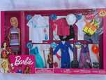 Kolekcja lalka Barbie +ubranka 7szt różne zawody Mattel