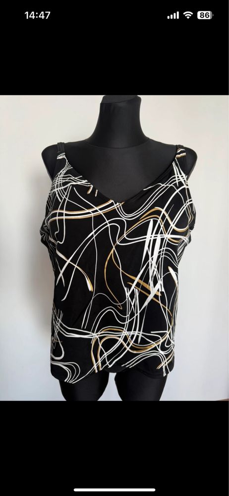 Czarne tankini 46 c&a