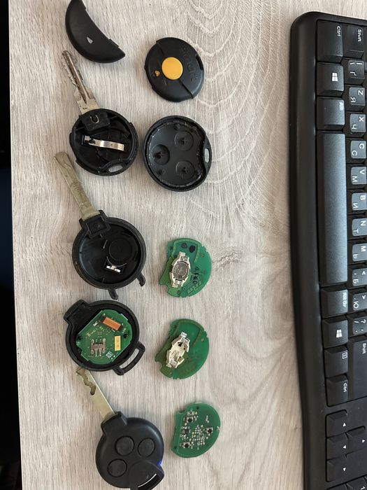 Ключ, чіп , корпус ключа оригінал smart 450, smart 451