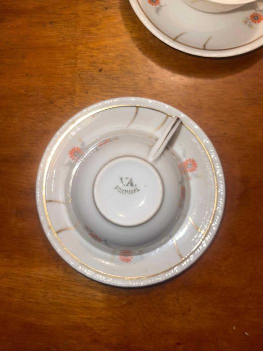 Vista Alegre conjunto de chá 27 peças anos 20 a 40