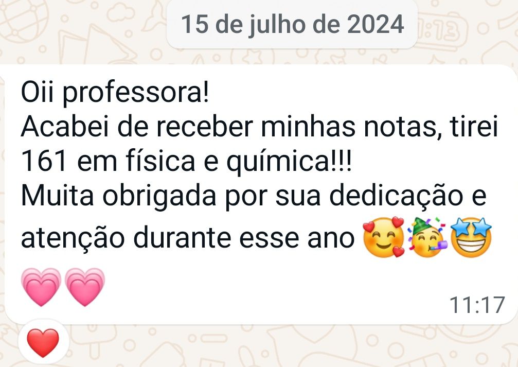 Explicações de física e química