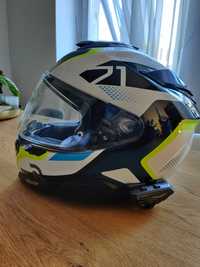 Kask motocyklowy hjc Rpha 71 hapel rozmiar m niebieski żółty