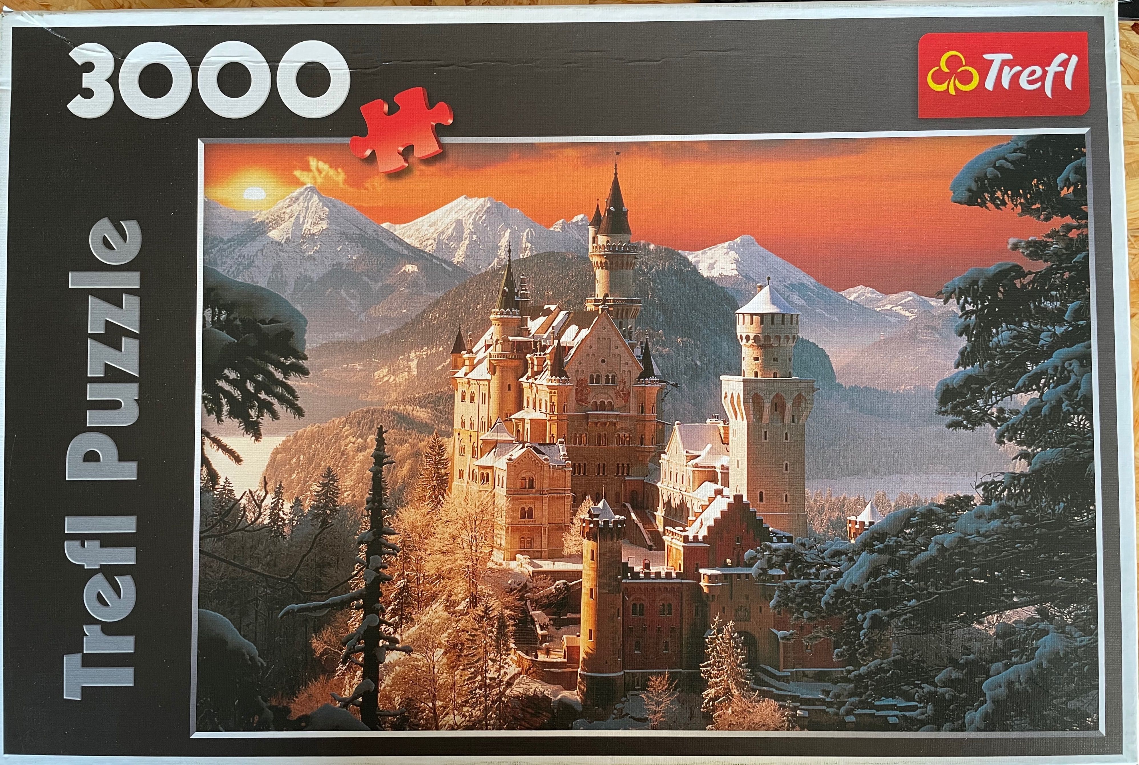 Puzzle 3000 elementów, zamek Neuschwanstein