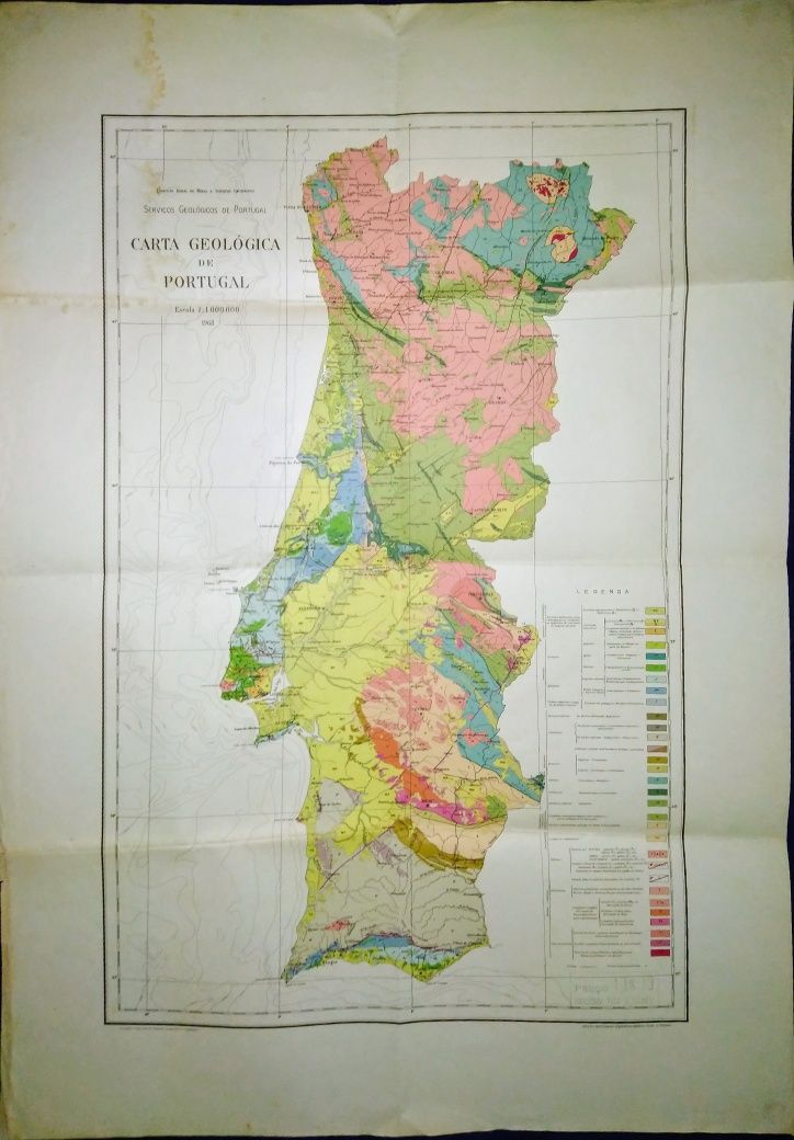 Carta Geológica Portugal 1968