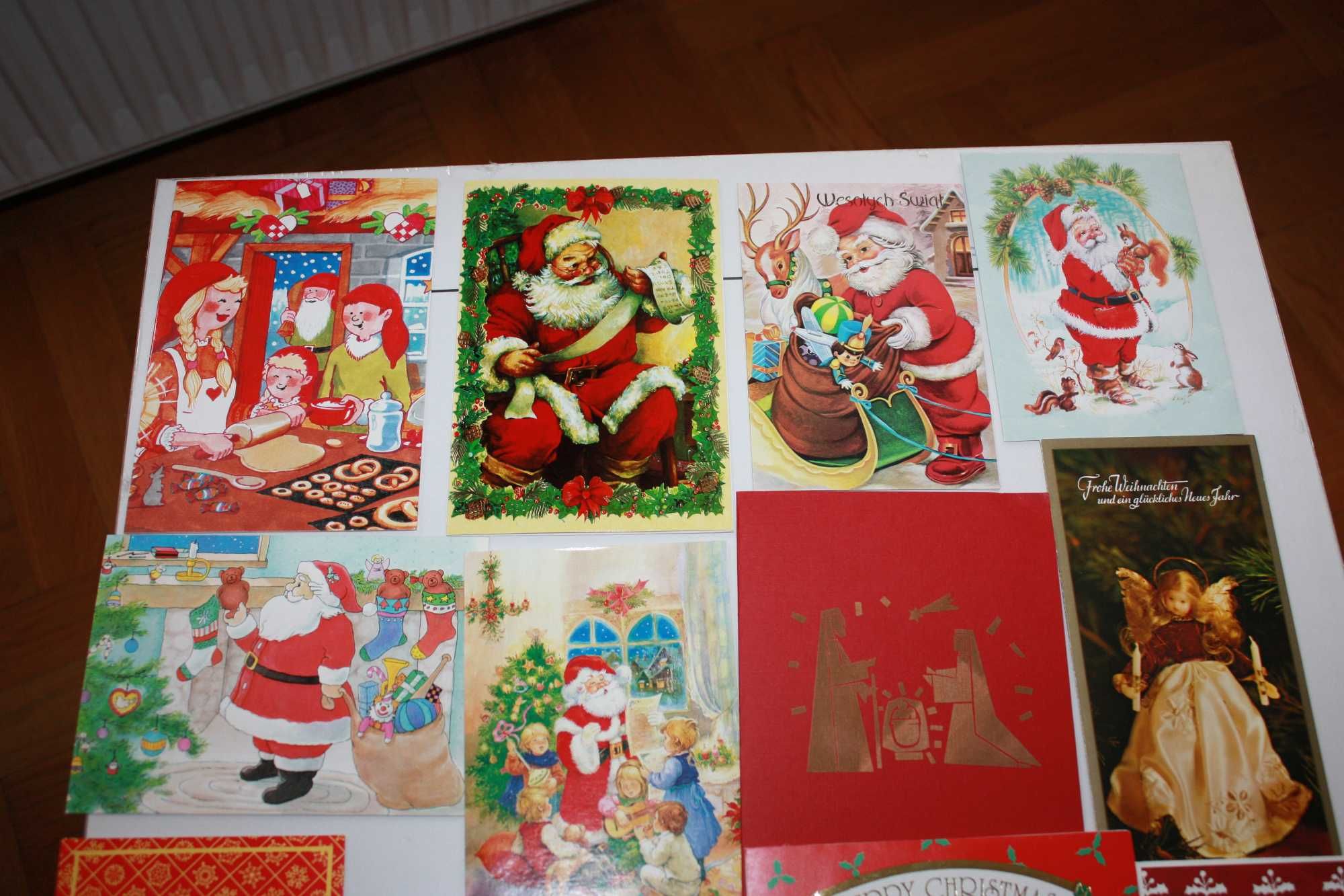 Boże Narodzenie - kolekcja kartek z całego świata, ponad 50 sztuk