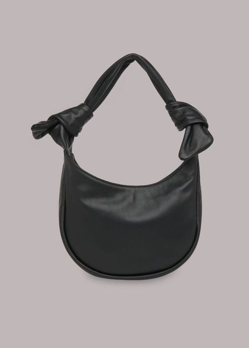 Чорна шкіряна сумка