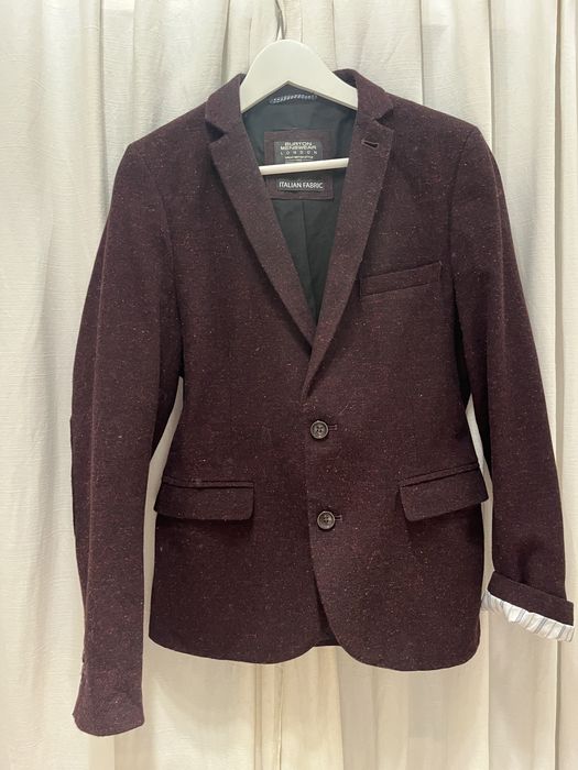 Marynarka welniana z jedwabiem.