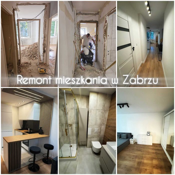 Kompleksowe remonty i wykończenia mieszkań, domów, biur, lokali