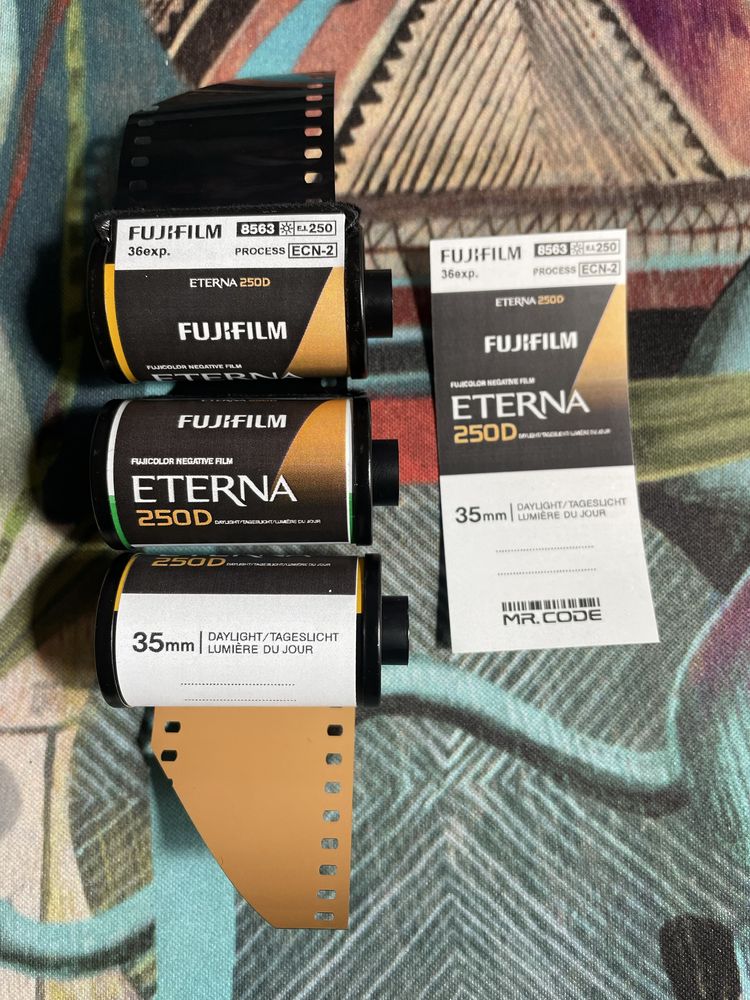 Fujifilm Eterna Kodak Vision3 Vision2 Double-X Ektachrome