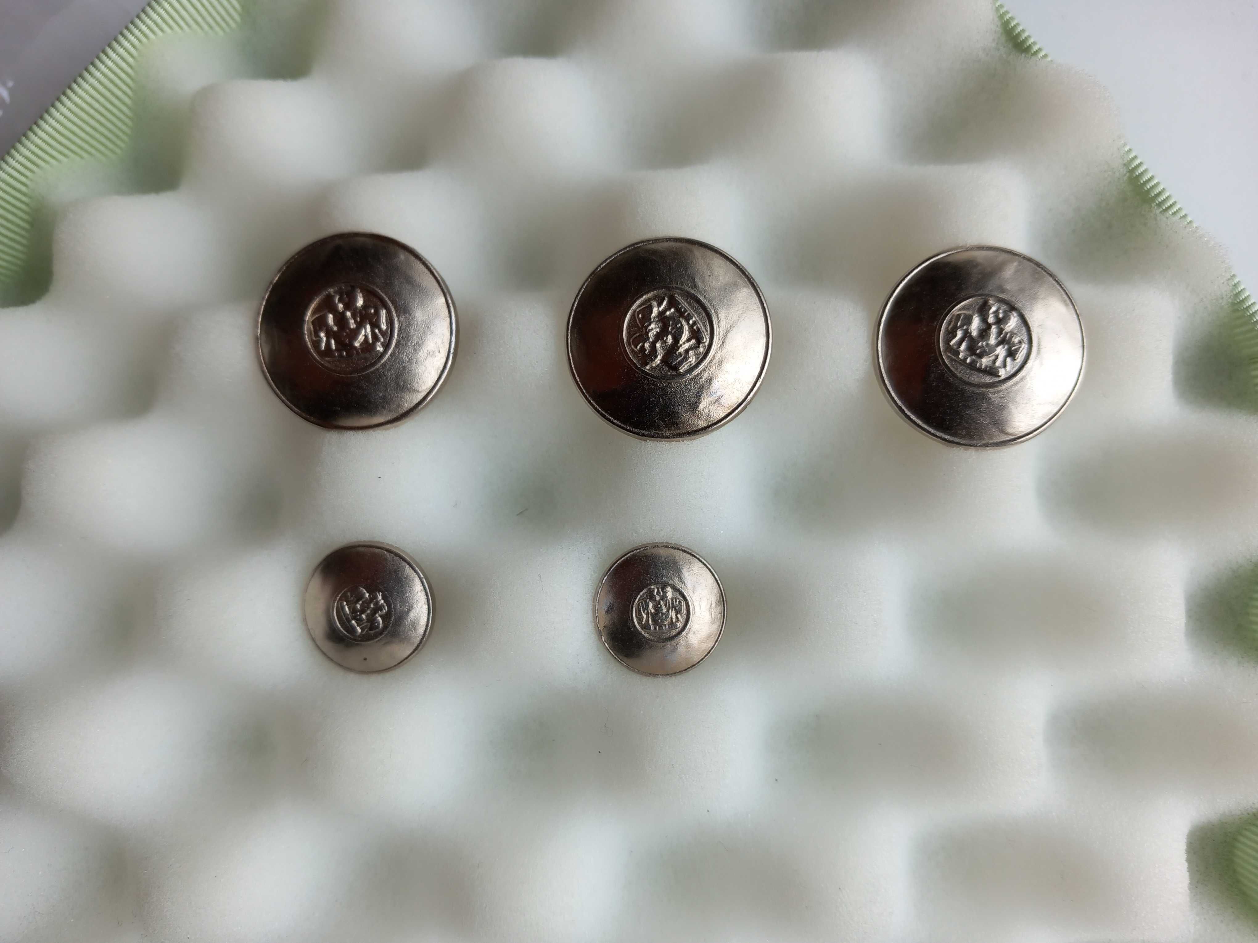 Botões metal prateado para blazer Novos
