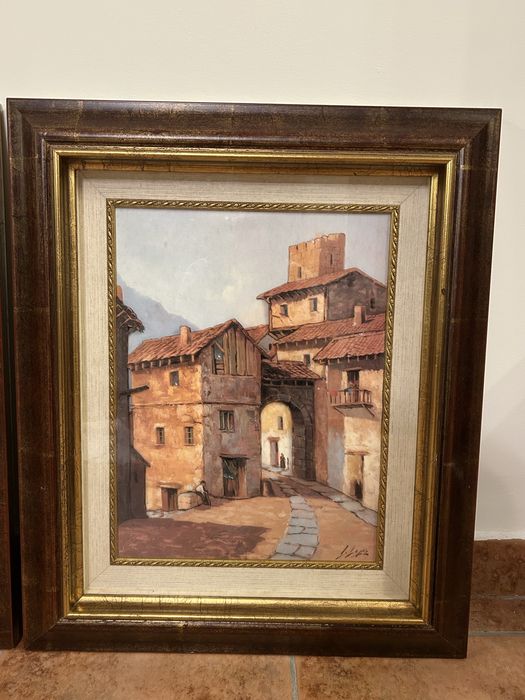 Três quadros feitos com a arte de três dimensões. Medidas 61x51,5