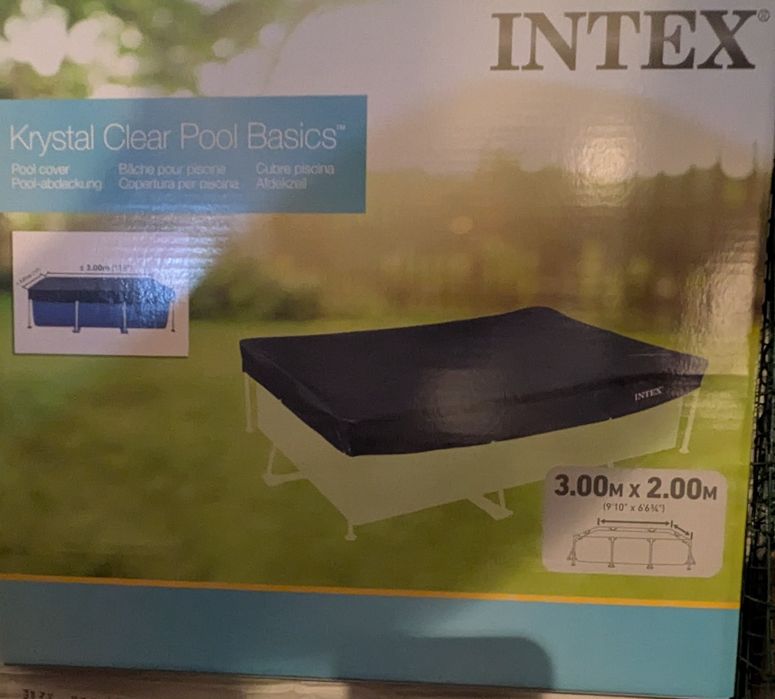 Piscina, bomba e cobertura intex