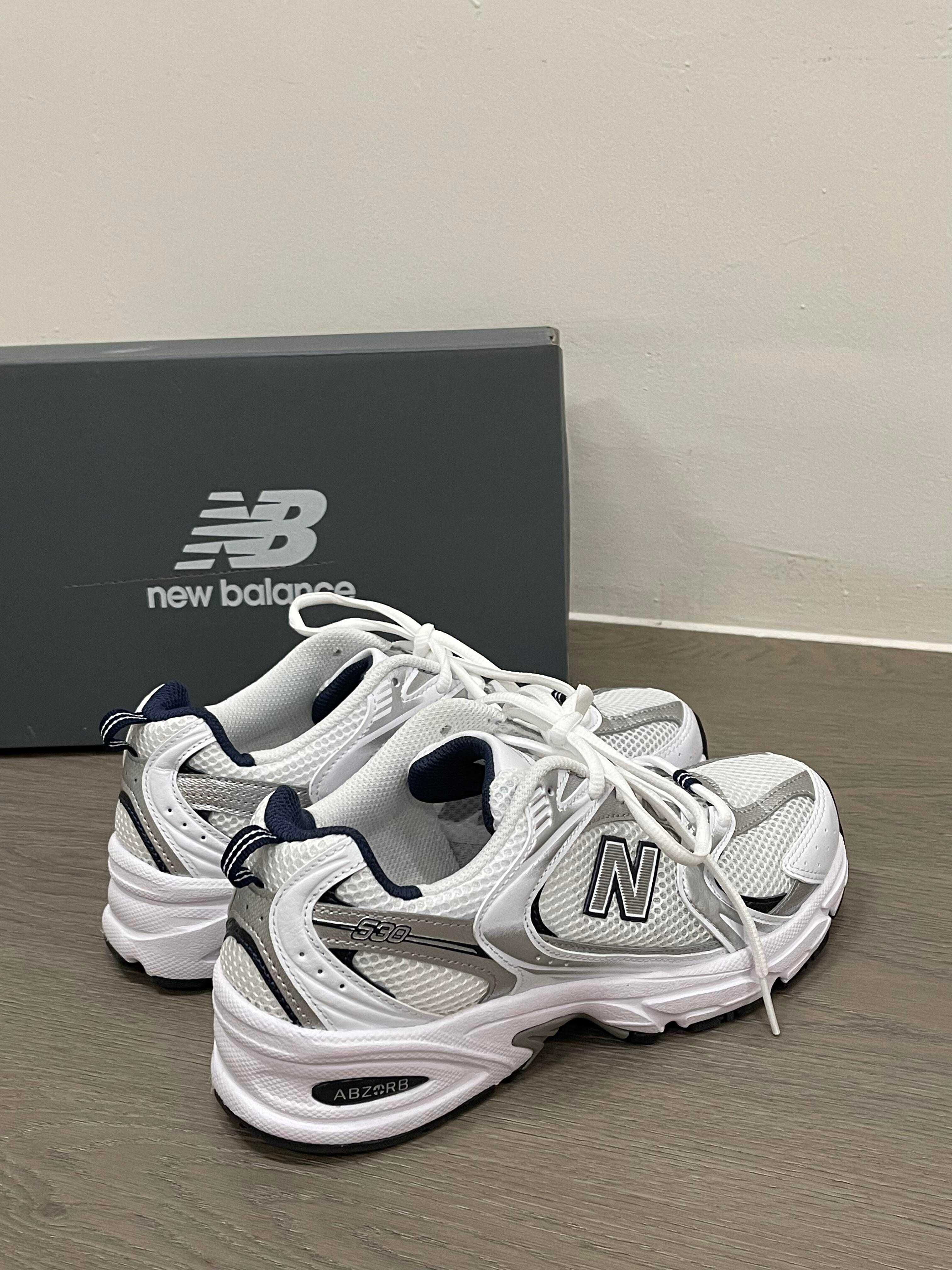 New Balance 530 White Silver Navy Rozmiar 42