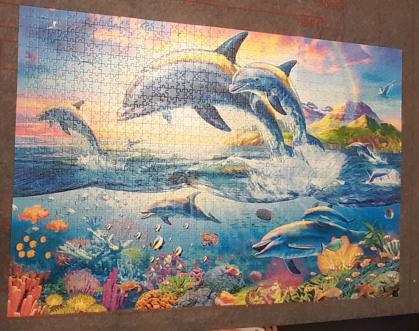 Puzzle 1500 delfiny