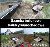 Szambo Betonowe, Zbiornik na deszczówkę Kanał samochodowy