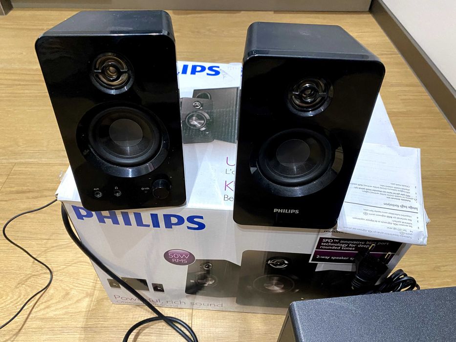 Głośniki komputerowe Philips 2.1 multimedialne