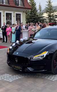 Maserati Quattroporte do ślubu wesela teledysku transfery przejazd VIP
