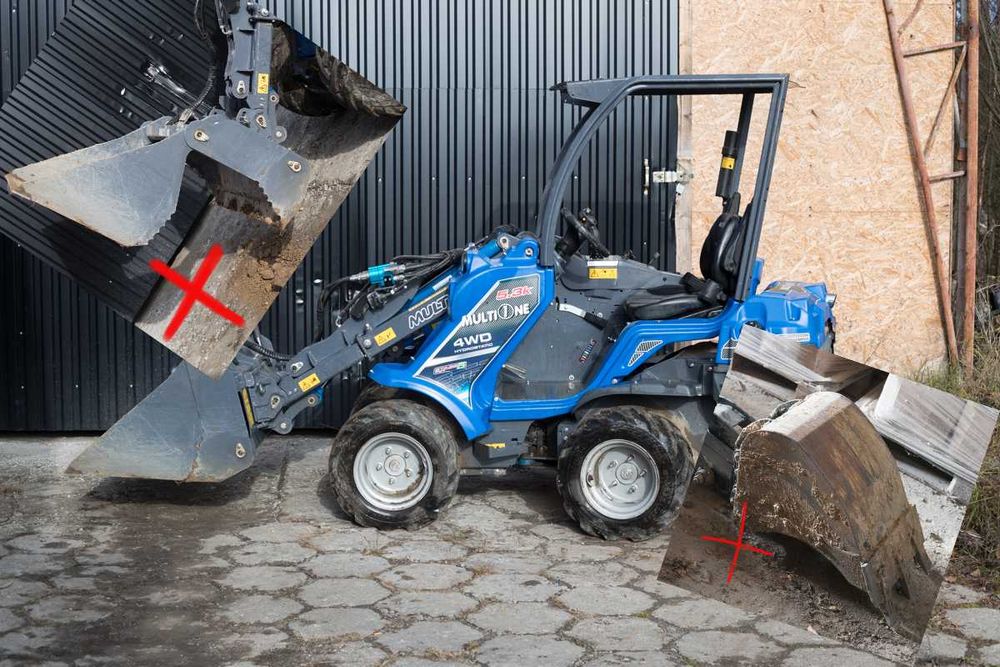 Mini ładowarka MultiOne 5.3K + łyżka + ramię kopiące cena brutto