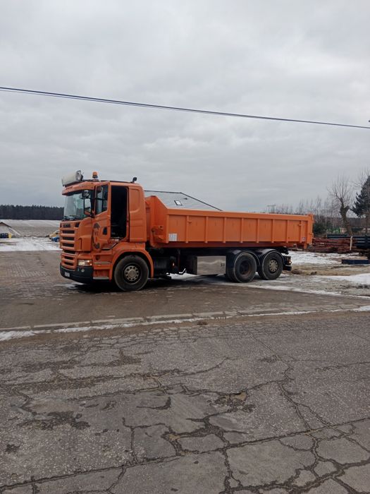 Scania R420 6x2 linowiec z kontenerem