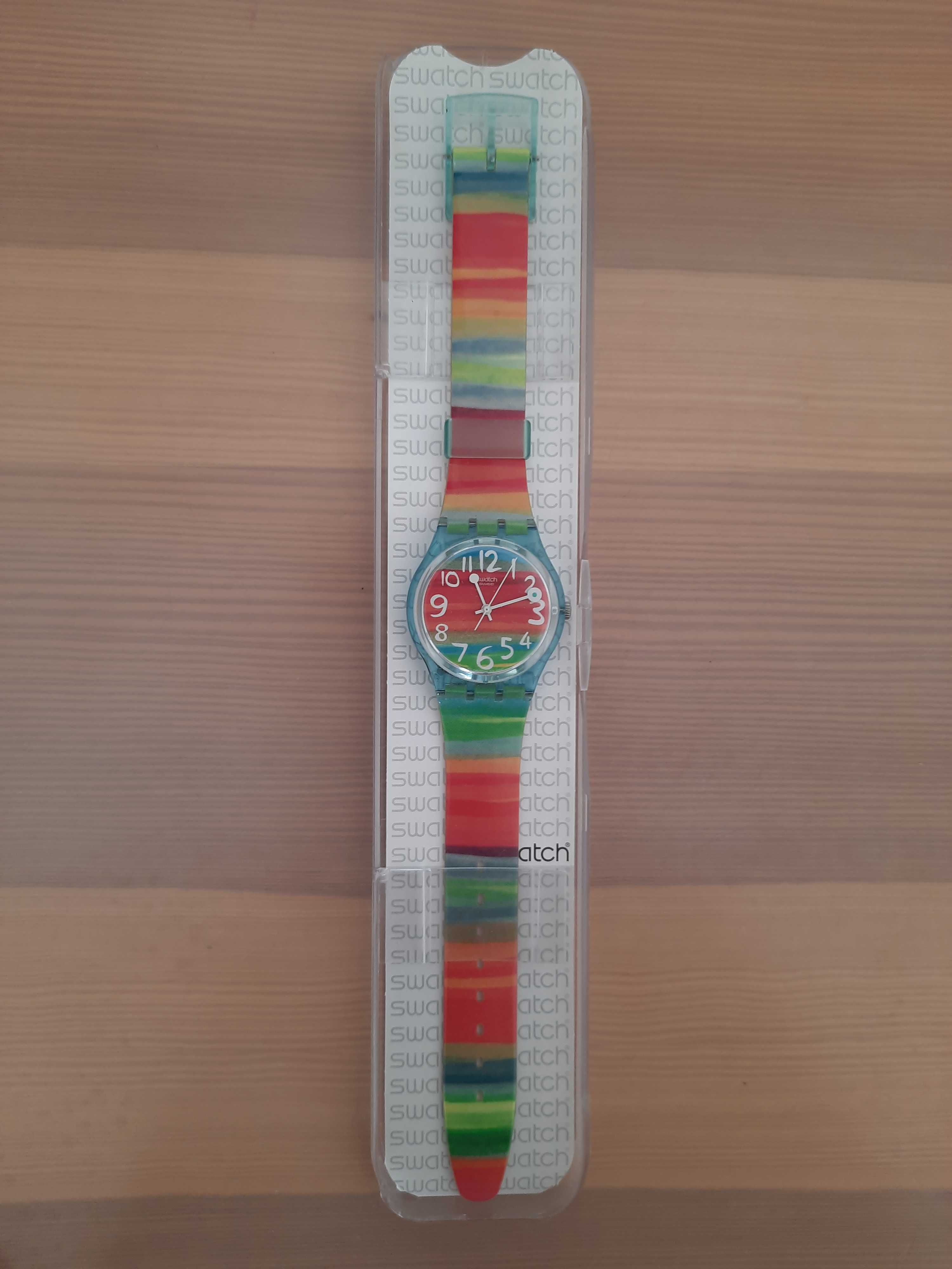 Zegarek Swatch COLOR THE SKY GS124 kolorowy tęcza