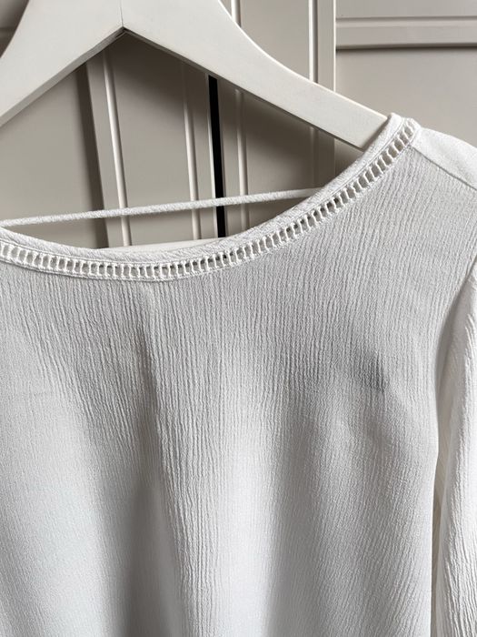 Bluzka z haftem rozszerzane rekawy m boho sliczna