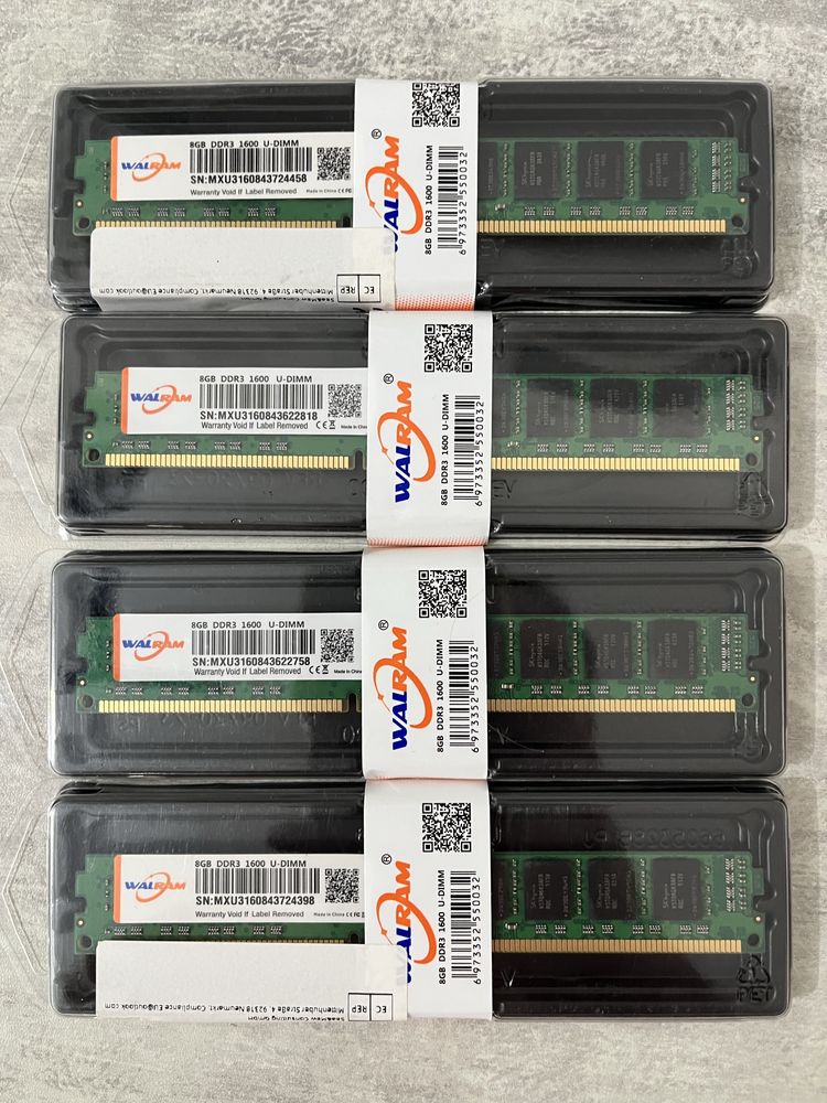 Нова оперативна пам'ять DDR3, 8 Gb. 16 Gb. 32Gb 1600 mHz.