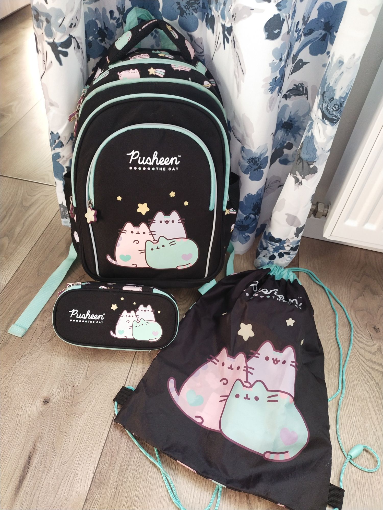 Pusheen plecak piórnik worek kotka kot koty zestaw szkolny