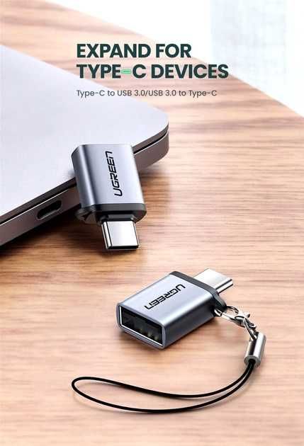 Адаптер Ugreen US270 USB Type-C to USB А